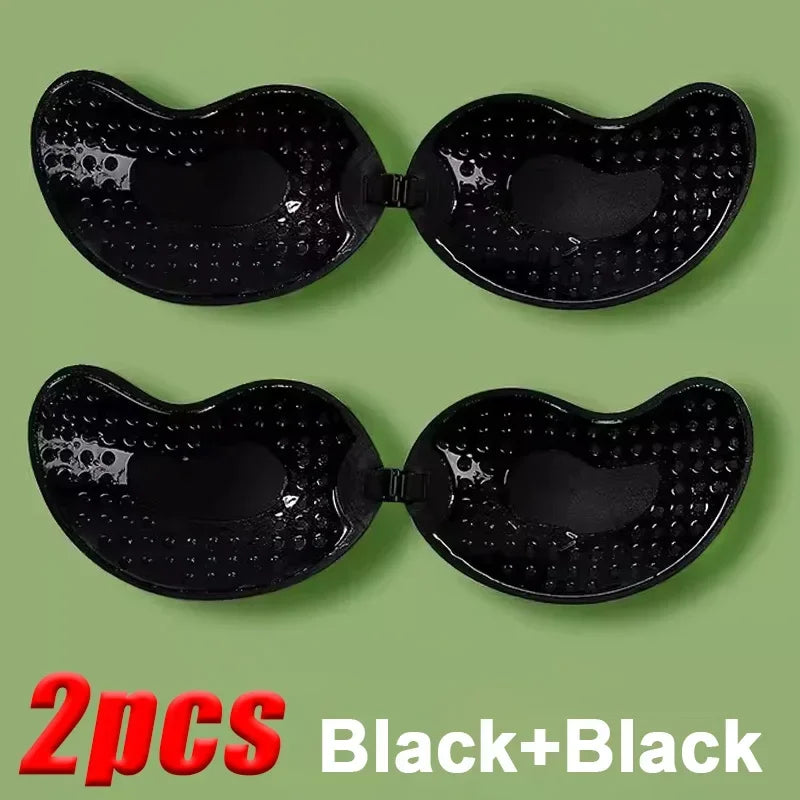 Invisible Strapless Adhesive Stick Bra Strapless Push up Bras Women Lingerie Seamless Silicone Nipple Covers Bralette Underwear